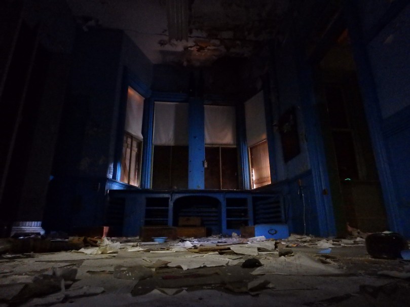 Inside the abandoned Richfield train station